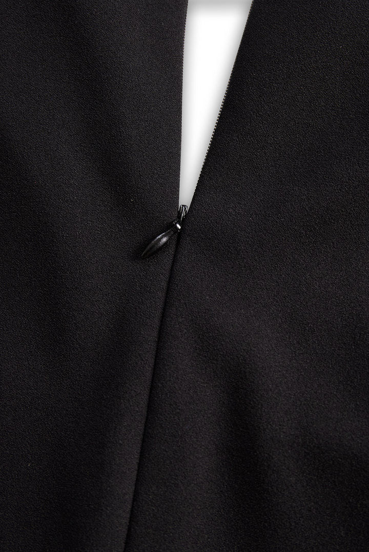Rosie™- Refined Dress With Belt and Mandarin Collar