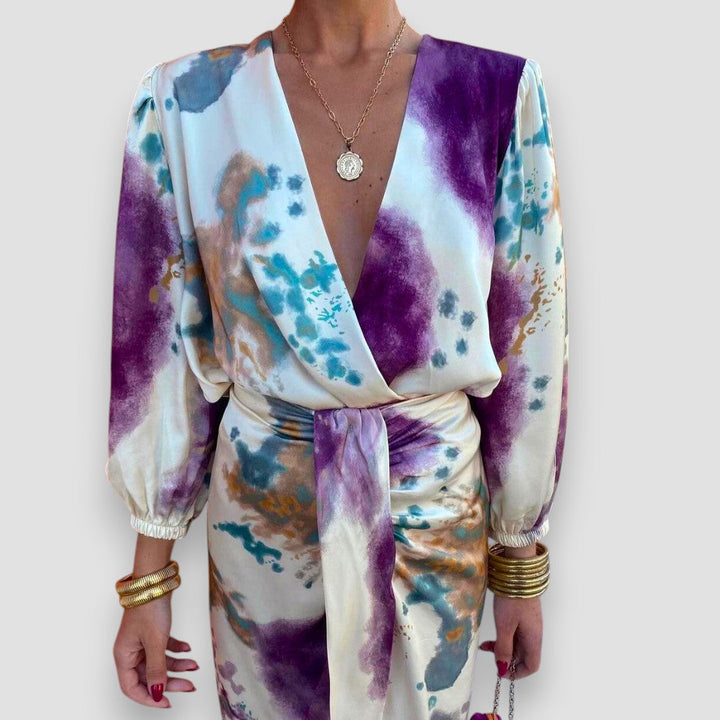 Reeva | Stylish V-Neckline Dress