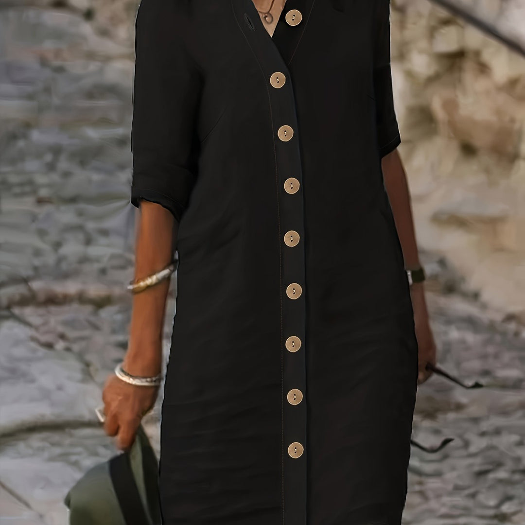 Jurele – Button-Down Shirt Dress