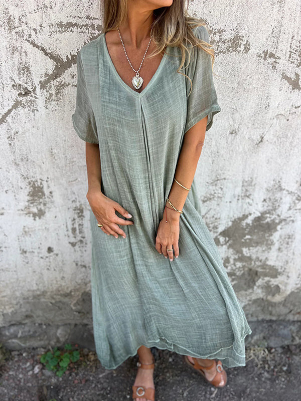 Megan | Comfortable dress with V-neckline