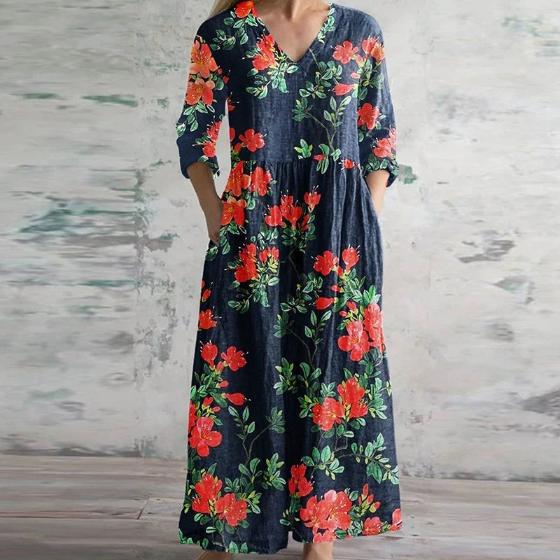 Miya™ | Elegant Retro Maxi Dress