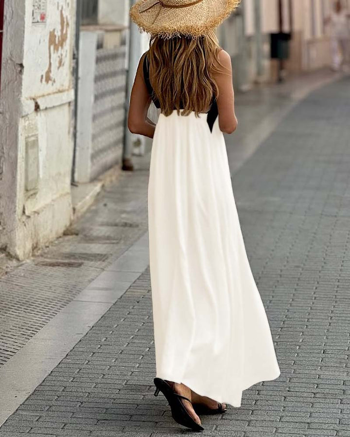 Murcia – Crossover Halter Maxi Dress