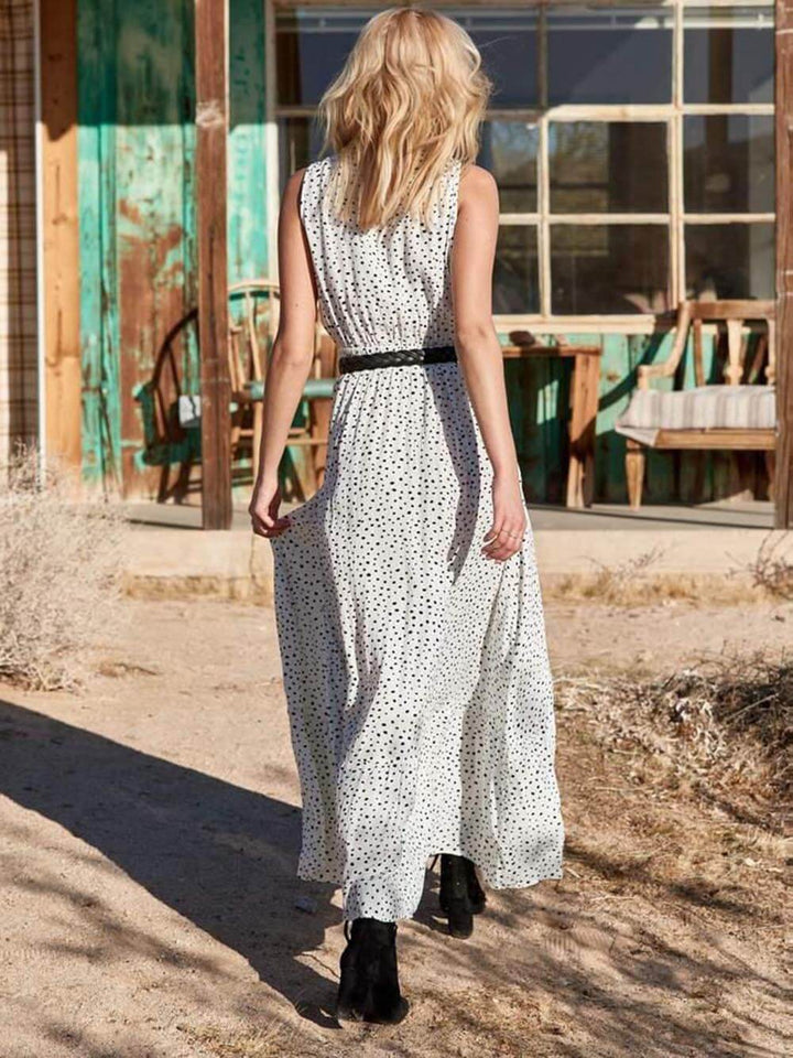 Beau- Polka-Dot Maxi Dress