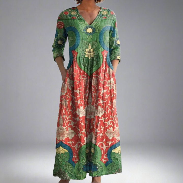 Zara - Vintage Floral Maxi Dress