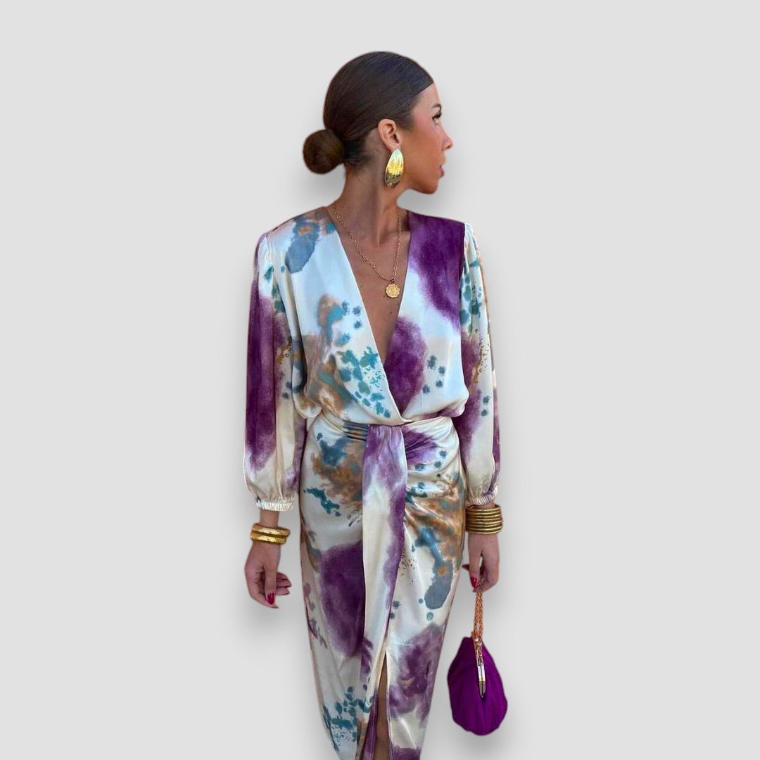 Reeva | Stylish V-Neckline Dress