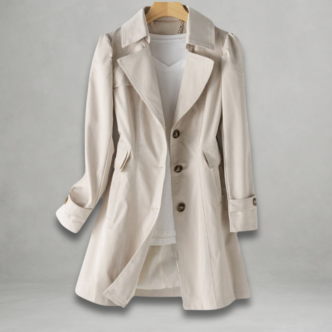 Dani™ | Stylish Longline Button-Down Coat
