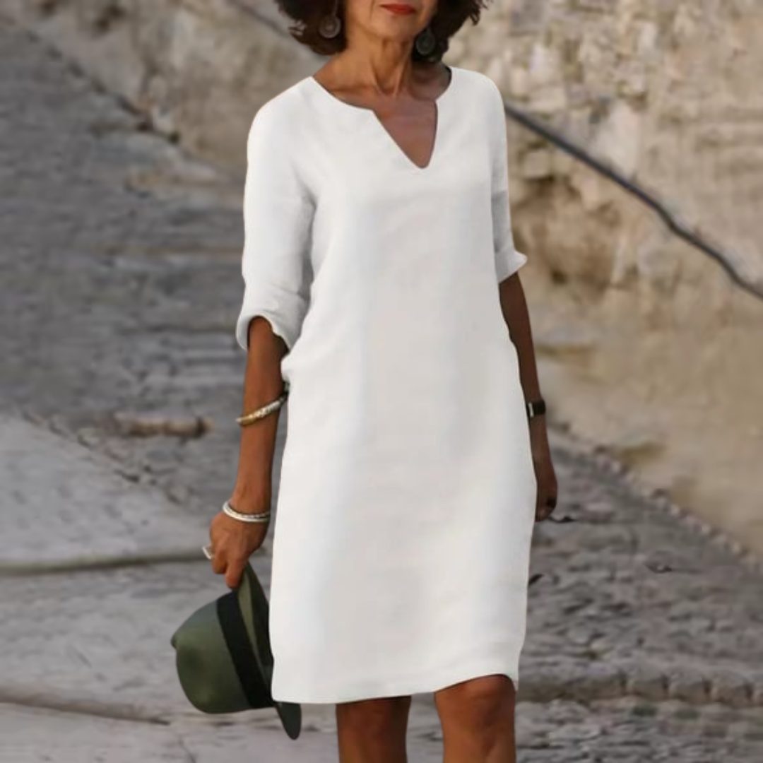 Mindy – Casual Cotton Vintage-Inspired Mini Dress