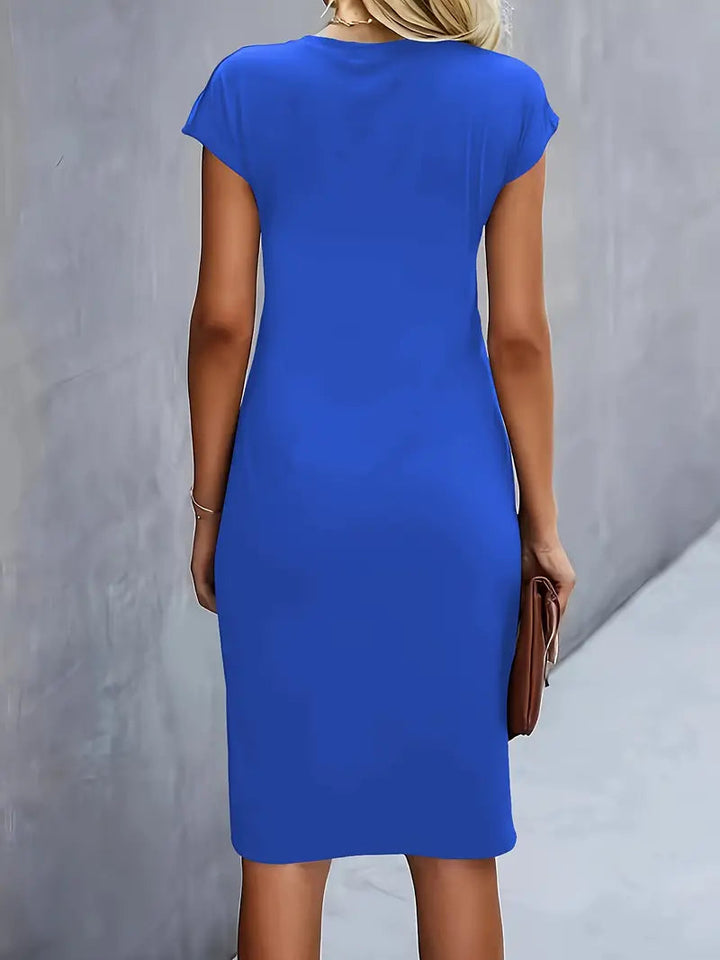 Adelina™ - Stylish Round Neck Dress