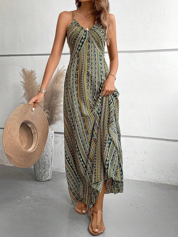Hanna™ - Ethnic Backless Dress