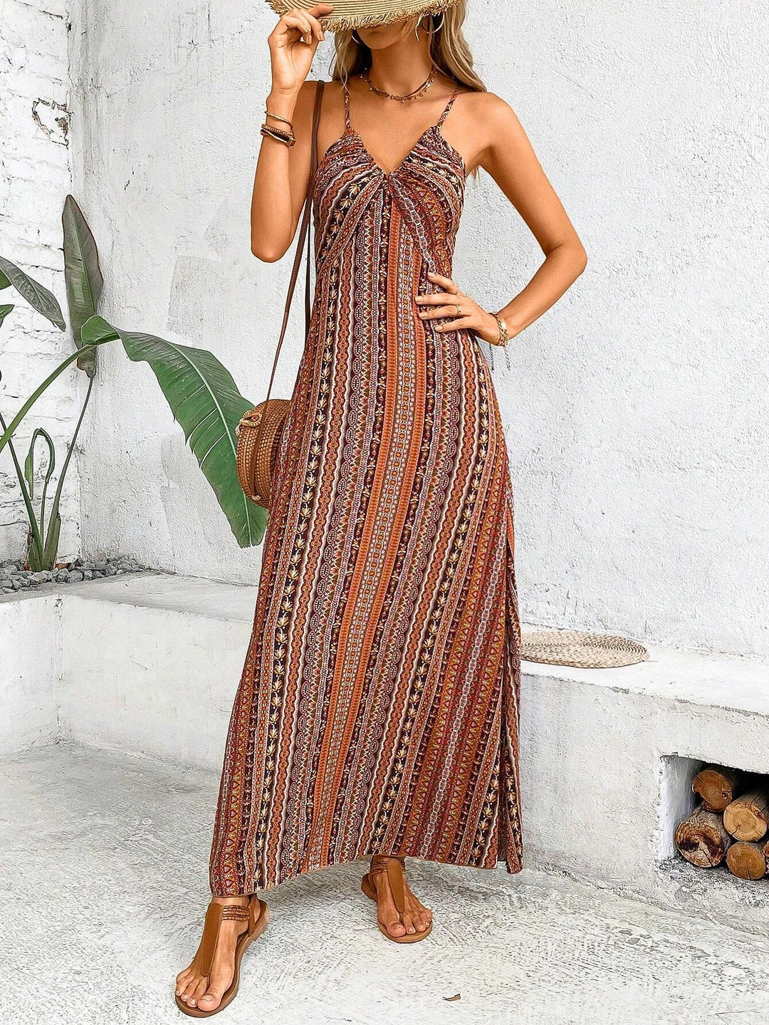 Hanna™ - Ethnic Backless Dress