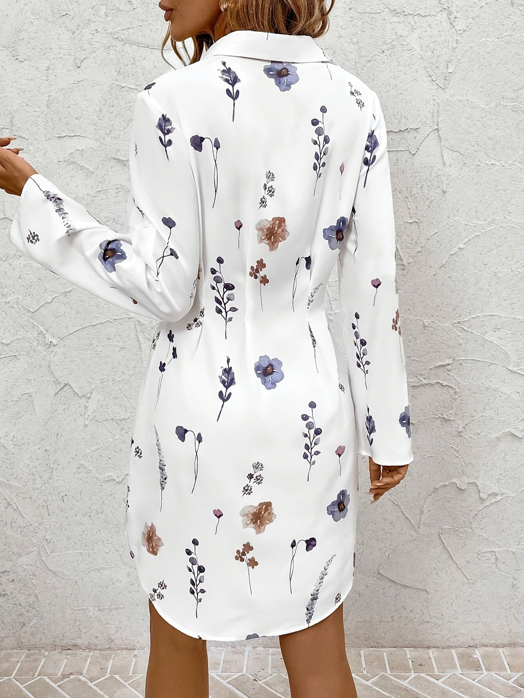 Ellis™ Elegant Floral Print Blouse Dress
