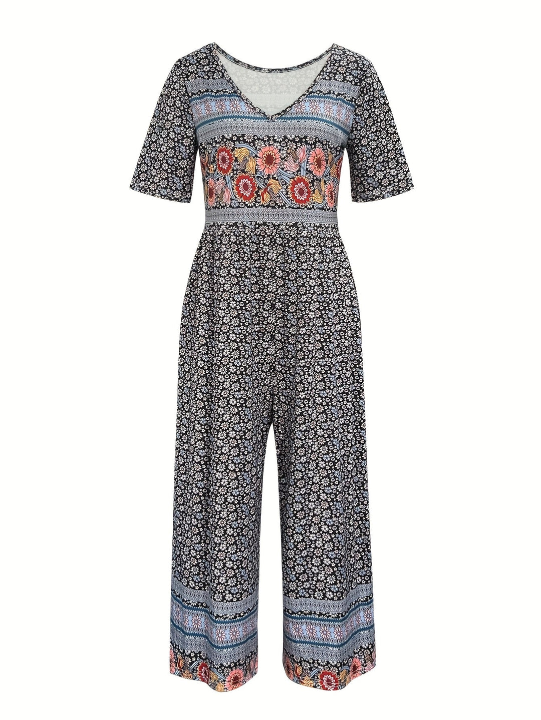 Teri-Floral Print Casual Versatile Dress